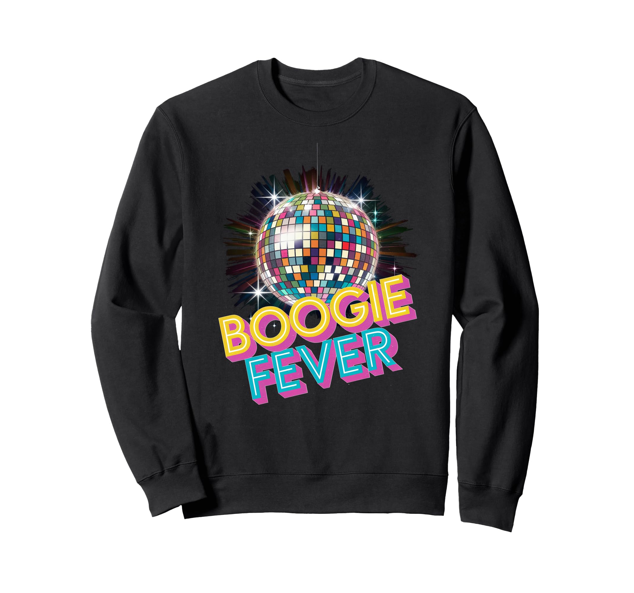 Disco Ball Boogie Fever Discoball Sweatshirt - Fun Novelty Design Unisex - T-Shirt, Sweatshirt, Hoodie