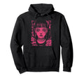 Goth Grunge Demon Anime Waifu Horror Hoodie - Minimalist Print for Adults - T-Shirt, Sweatshirt, Hoodie