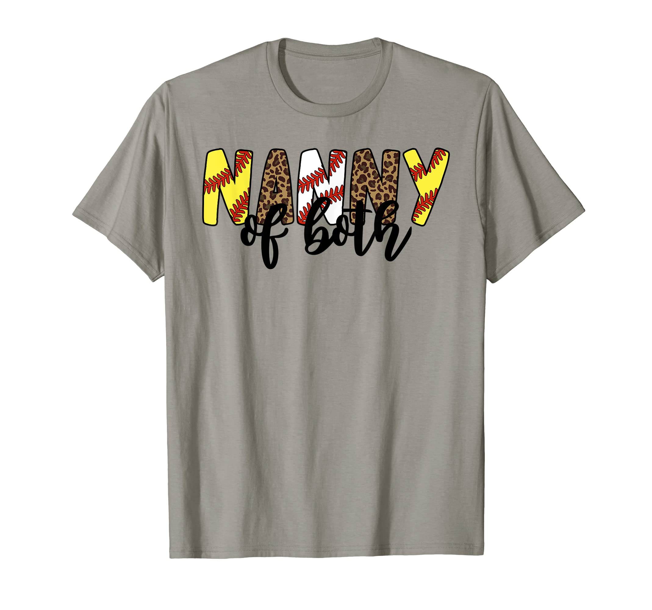 Leopard Nanny Both Baseball T-Shirt - Fun Novelty Design for Adults - T-Shirt, Sweatshirt, Hoodie