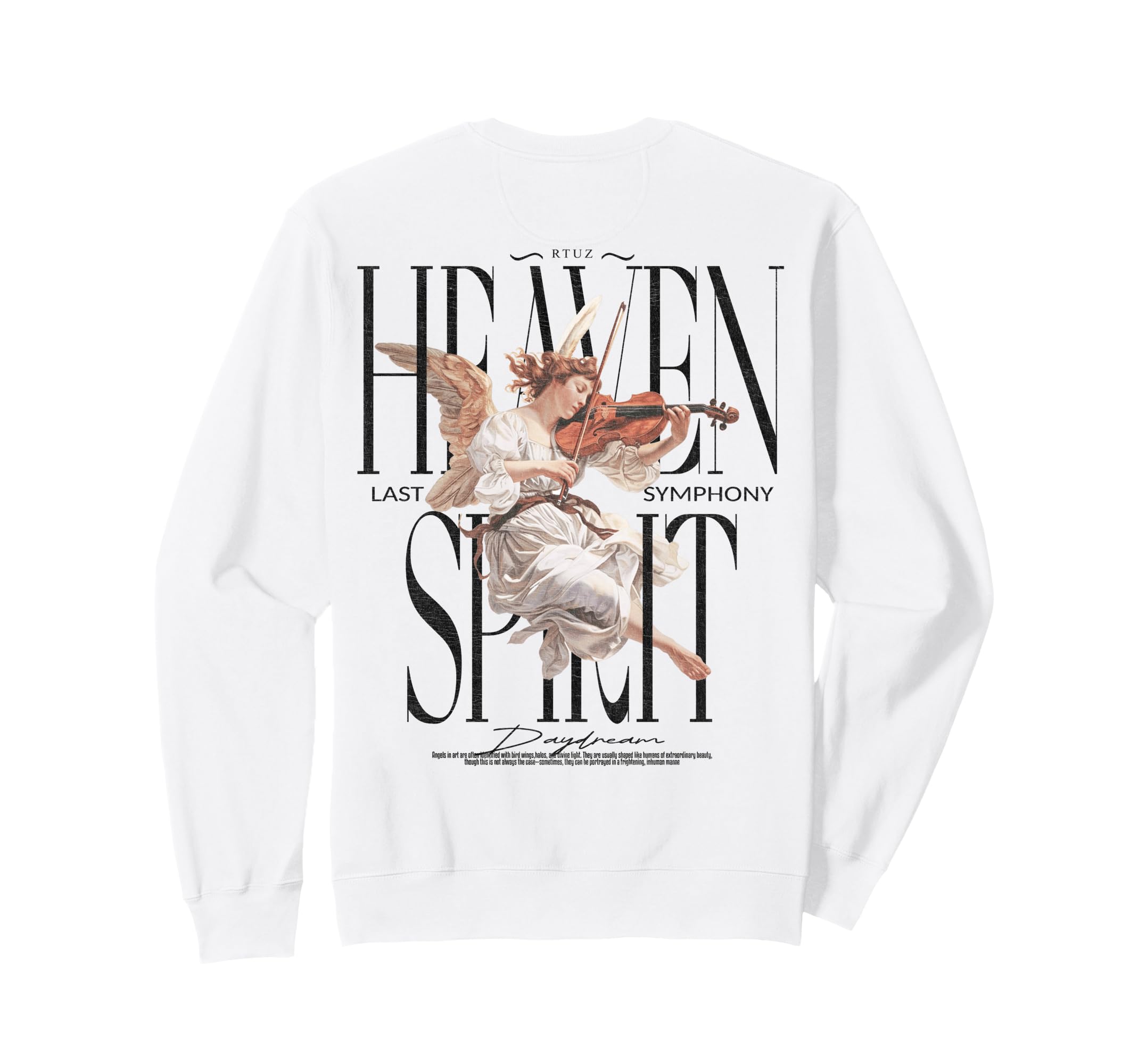 Back Y2K Aesthetic Streetwear Angel Sweatshirt - Graphic Print Men Women - T-Shirt, Sweatshirt, Hoodie