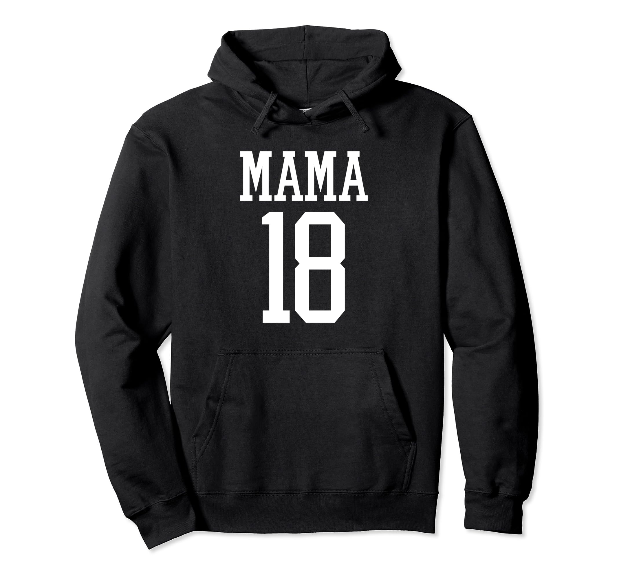Number 18 Mama Biggest Fan Spirit Hoodie - Aesthetic Graphic Men Women - T-Shirt, Sweatshirt, Hoodie