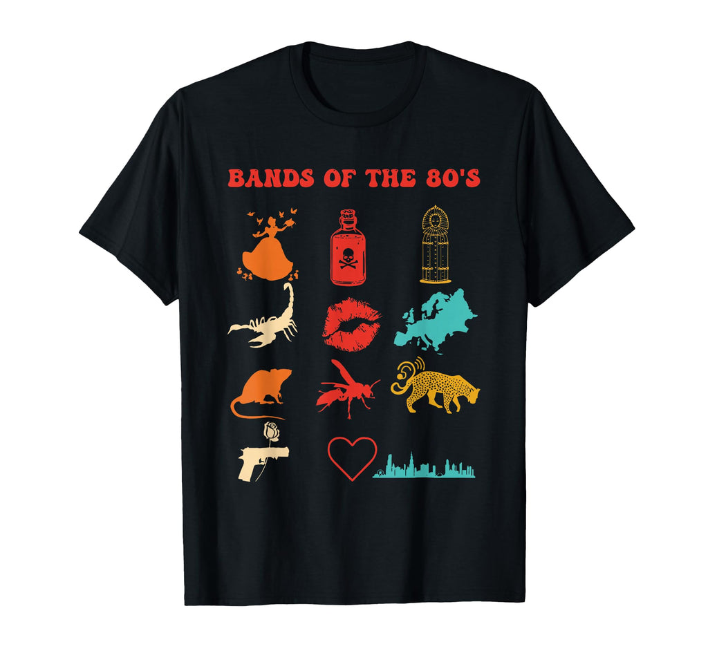 Bands 80S T-Shirt - Streetwear Style Unisex - T-Shirt, Sweatshirt, Hoodie