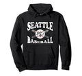 Seattle Baseball Distressed Hoodie - Casual Everyday Wear for Adults - T-Shirt, Sweatshirt, Hoodie