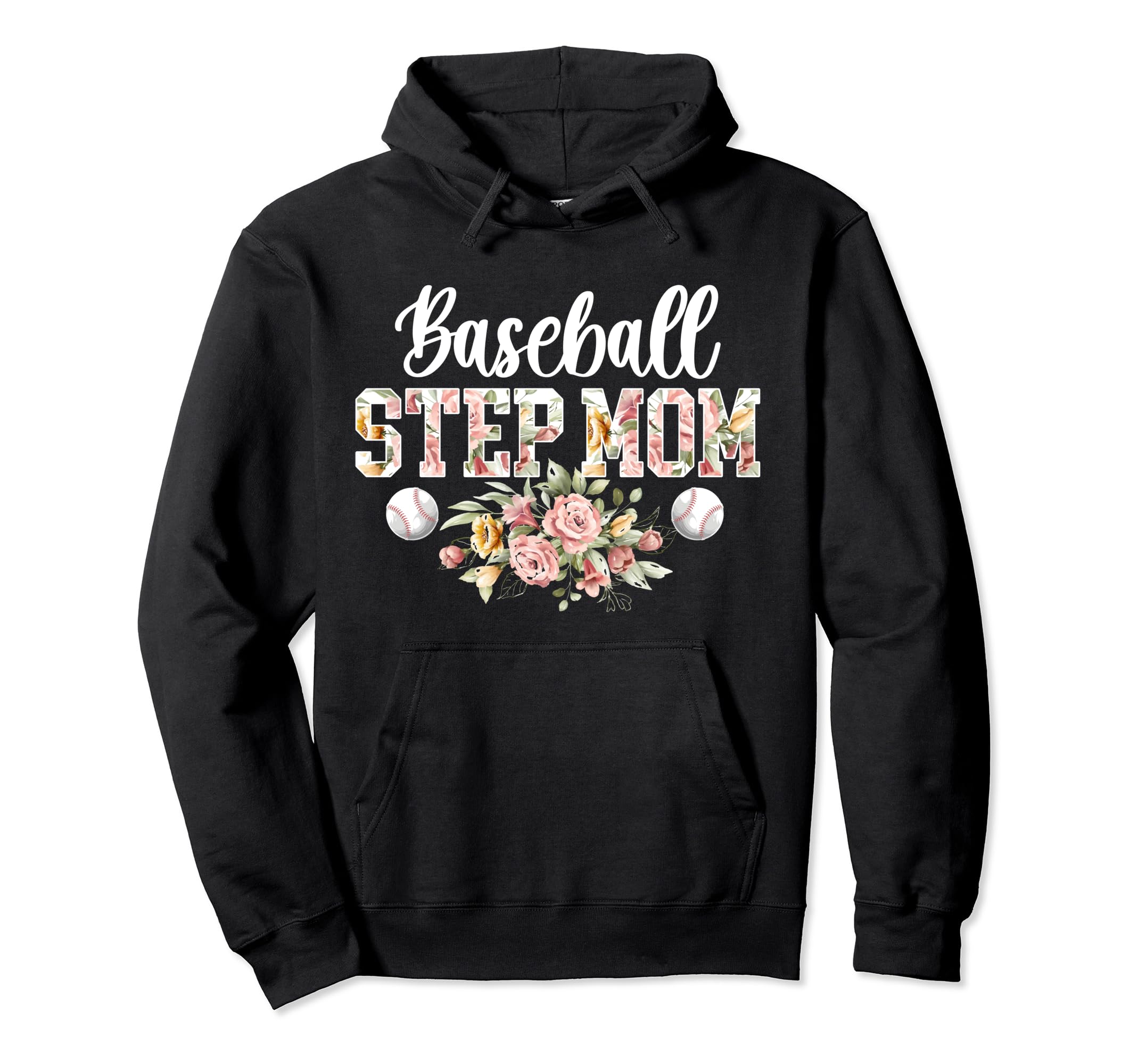 Baseball Step Mom Baseball Player Hoodie - Custom Art Print for Adults - T-Shirt, Sweatshirt, Hoodie