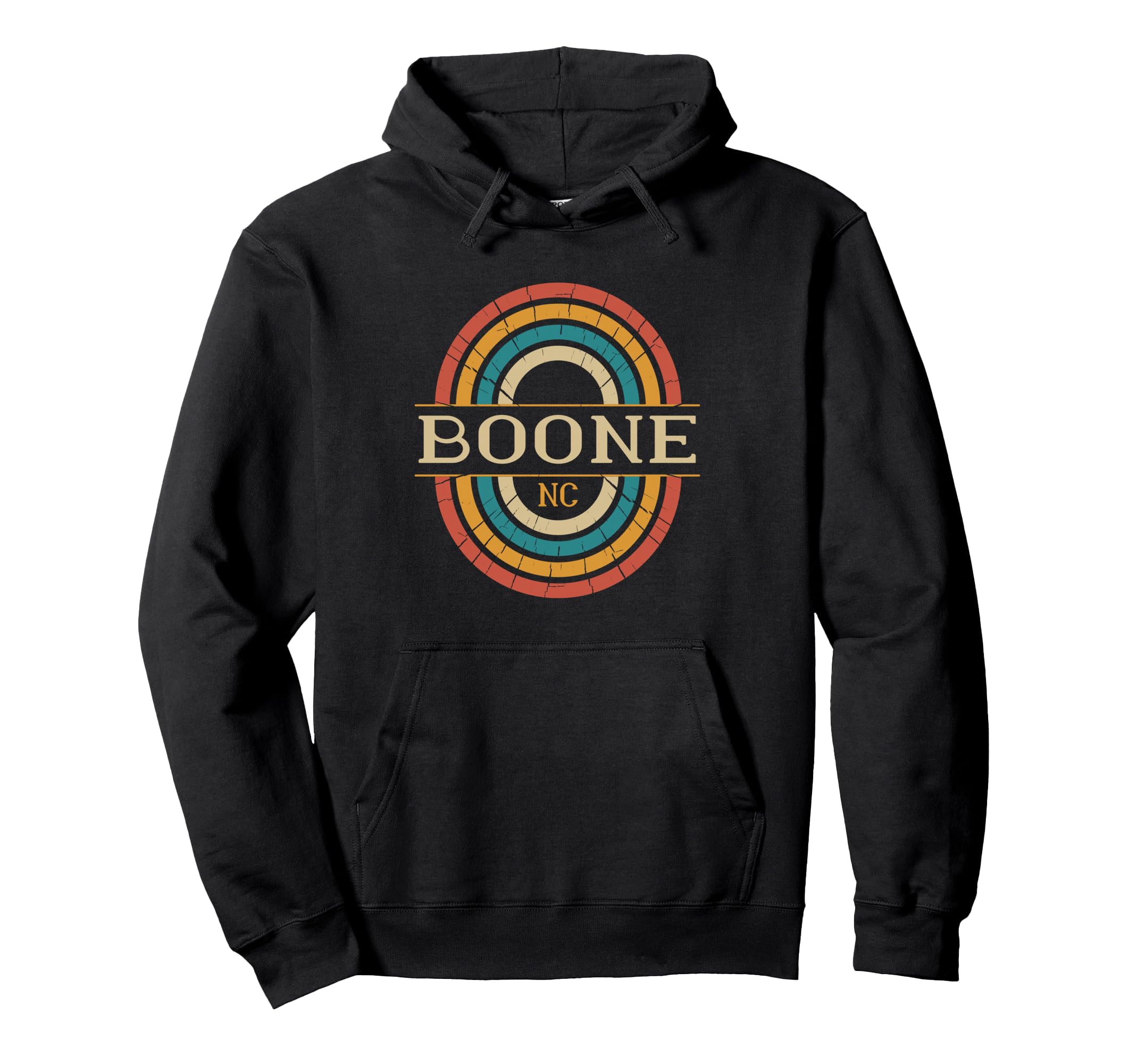 Boone Nc North Carolina Distressed 80S Hoodie - Unique Graphic Men Women - T-Shirt, Sweatshirt, Hoodie