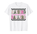 Checkered Raising Ballers Funny Mom T-Shirt - Minimalist Print Men Women - T-Shirt, Sweatshirt, Hoodie