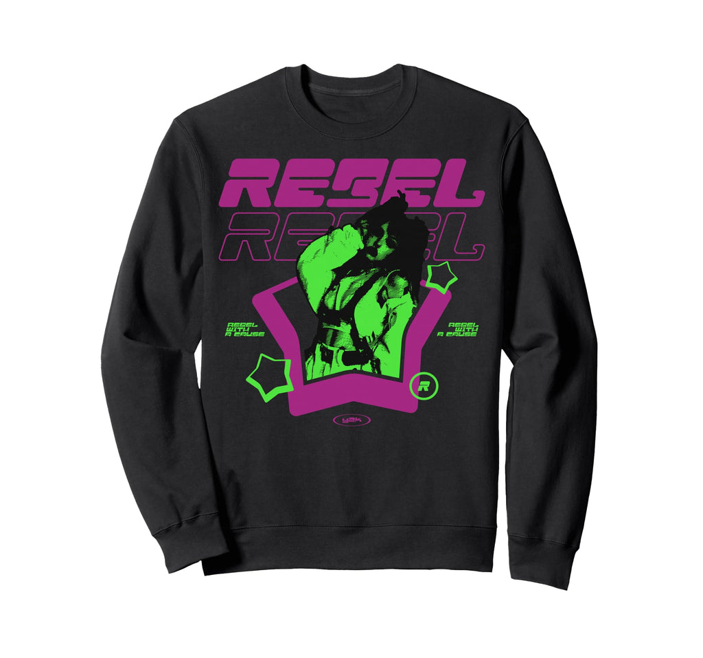Y2K Rebel Bold Urban Graffiti Aesthetic Sweatshirt - Novelty Apparel Unisex - T-Shirt, Sweatshirt, Hoodie