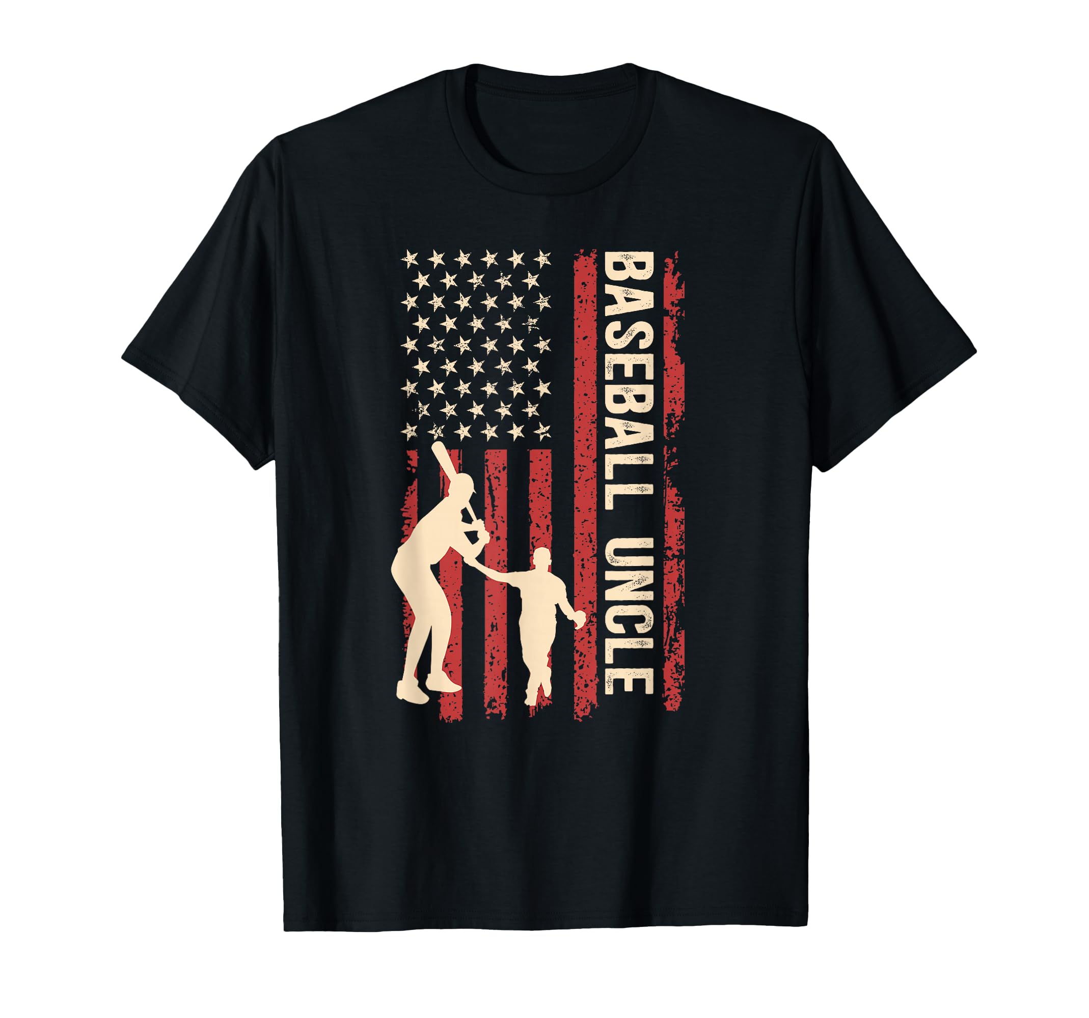 Proud Baseball Uncle Us Flag Baseball T-Shirt - Novelty Apparel Men Women - T-Shirt, Sweatshirt, Hoodie