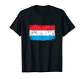 Luxembourg Flag Pride Gift Distressed T-Shirt - Unique Graphic Unisex - T-Shirt, Sweatshirt, Hoodie