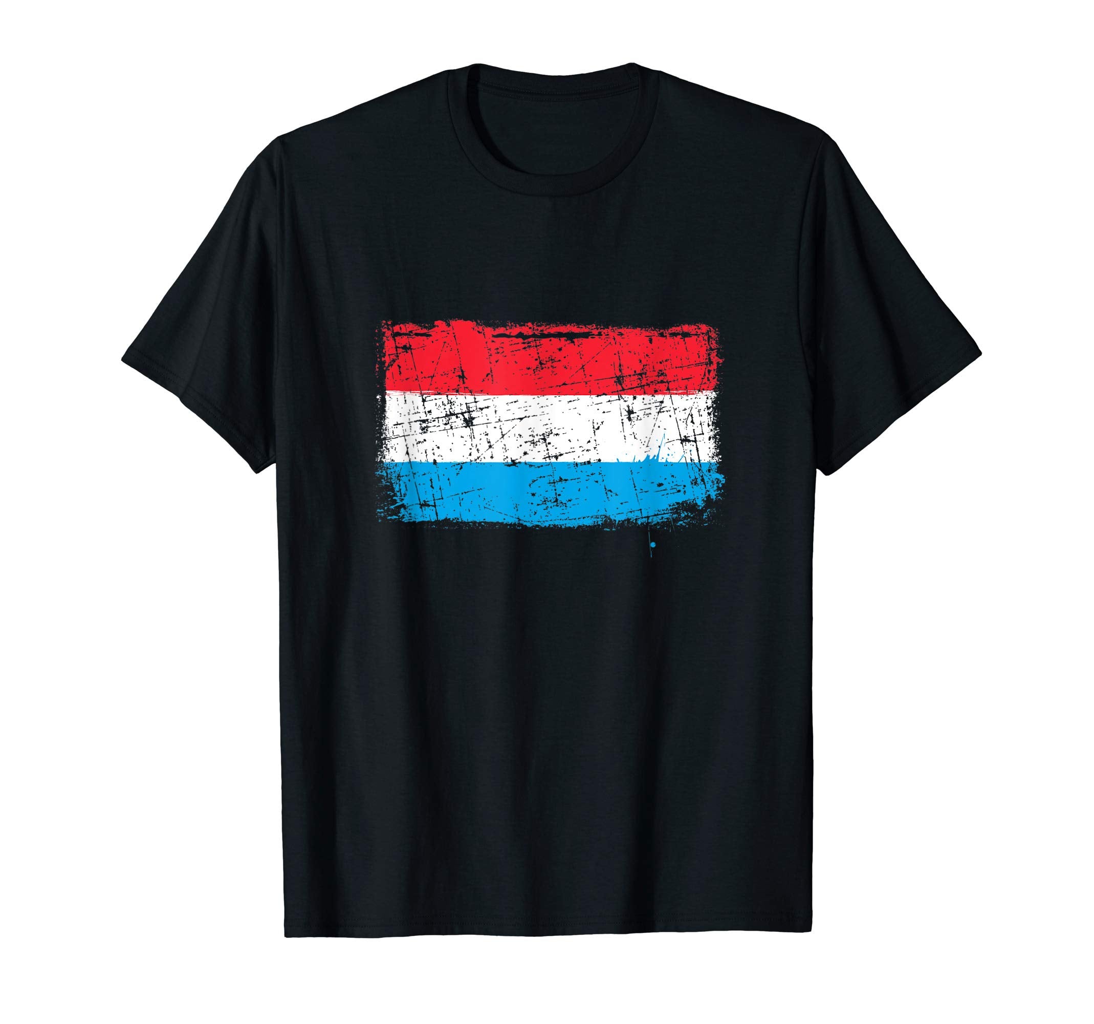 Luxembourg Flag Pride Gift Distressed T-Shirt - Unique Graphic Unisex - T-Shirt, Sweatshirt, Hoodie