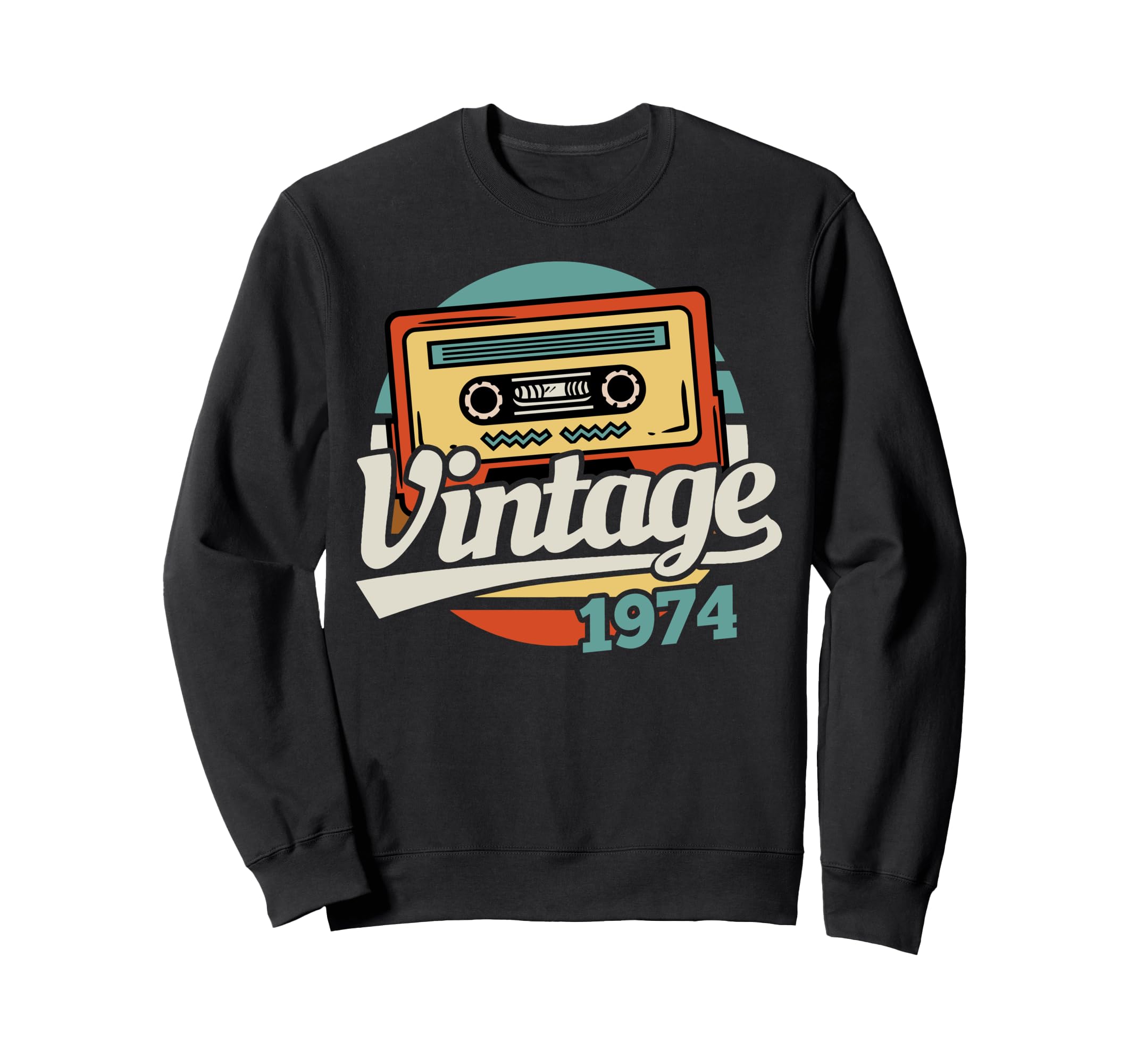 1974 Birthday Cassette Tape Gift Sweatshirt - Trendy Graphic Unisex - T-Shirt, Sweatshirt, Hoodie