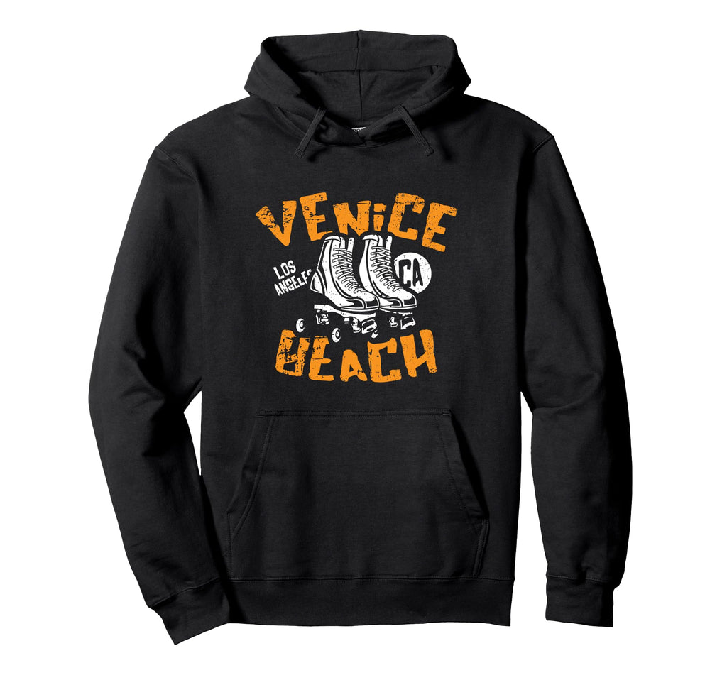 Venice Beach California Distressed Hoodie - Custom Art Print for Adults - T-Shirt, Sweatshirt, Hoodie