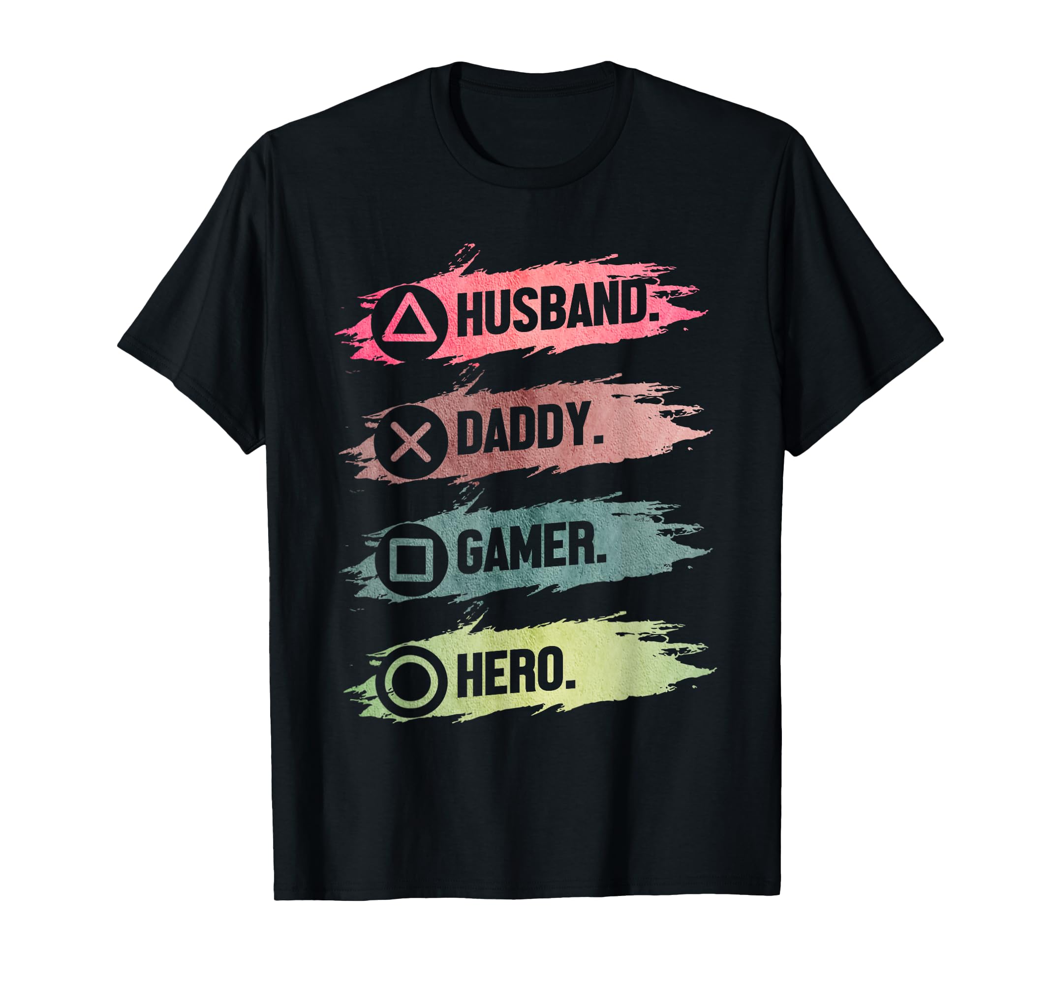 Husband Daddy Gamer Hero Funny T-Shirt - Fun Novelty Design for Adults - T-Shirt, Sweatshirt, Hoodie