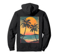 Hawaii Sunset Minimalist Vaporwave Hoodie - Fun Novelty Design Unisex - T-Shirt, Sweatshirt, Hoodie