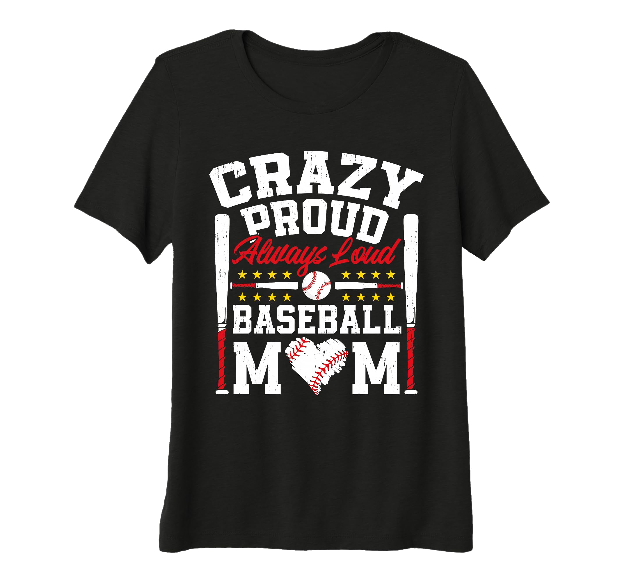 Womens Crazy Proud Always Loud Funny T-Shirt - Graphic Print for Adults - T-Shirt, Sweatshirt, Hoodie