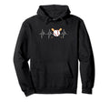 Baseball Heartbeat Sports Player Hoodie - Minimalist Print for Adults - T-Shirt, Sweatshirt, Hoodie