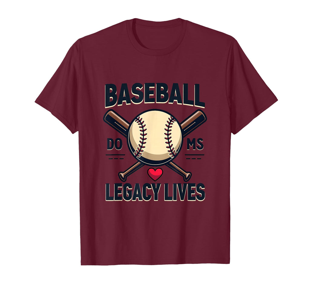 Baseball Moms Legacy Lives Sports T-Shirt - Trendy Graphic Unisex - T-Shirt, Sweatshirt, Hoodie
