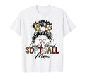 Loud And Proud Softball Mom Bleached T-Shirt - Minimalist Print Men Women - T-Shirt, Sweatshirt, Hoodie