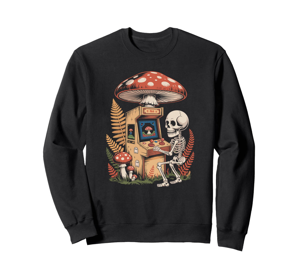 Dark Academia Skeleton Gaming Sweatshirt - Novelty Apparel for Adults - T-Shirt, Sweatshirt, Hoodie