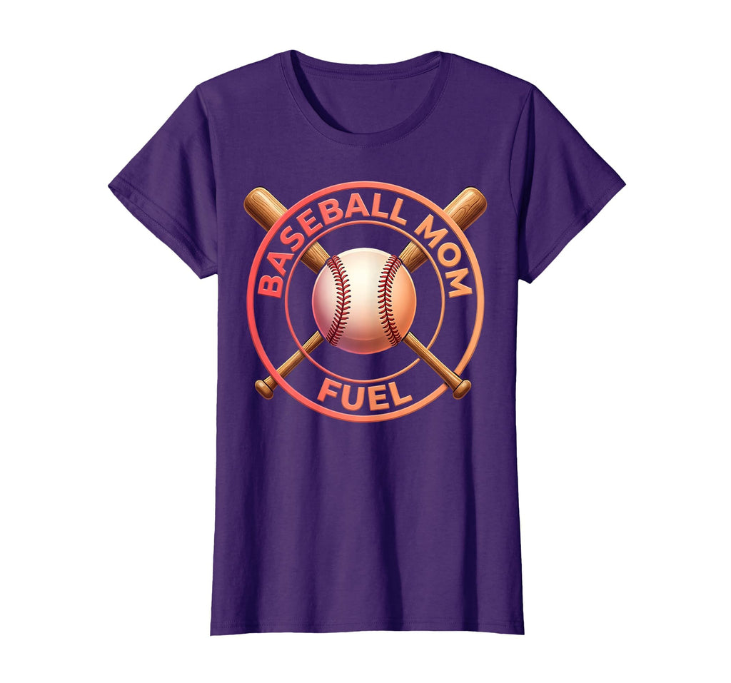Baseball Mom Fuel Sports Moms T-Shirt - Aesthetic Graphic for Adults - T-Shirt, Sweatshirt, Hoodie