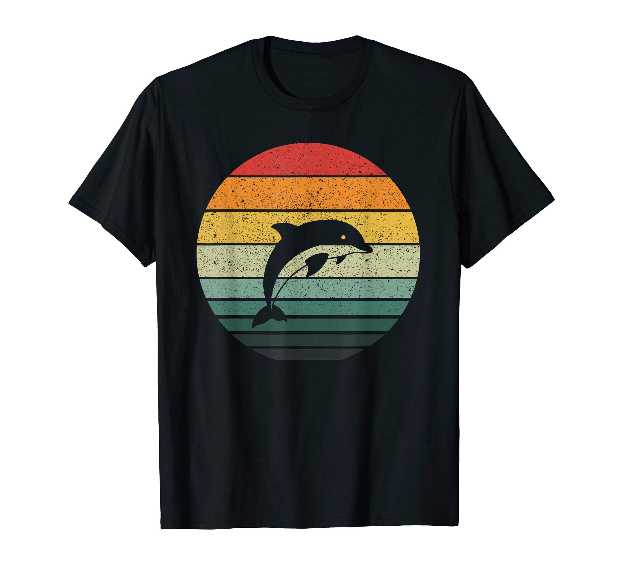 Dolphin Sunset Art T-Shirt - Trendy Graphic Unisex - T-Shirt, Sweatshirt, Hoodie