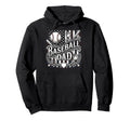 Baseball Dad Patriotic American Flag Hoodie - Novelty Apparel for Adults - T-Shirt, Sweatshirt, Hoodie