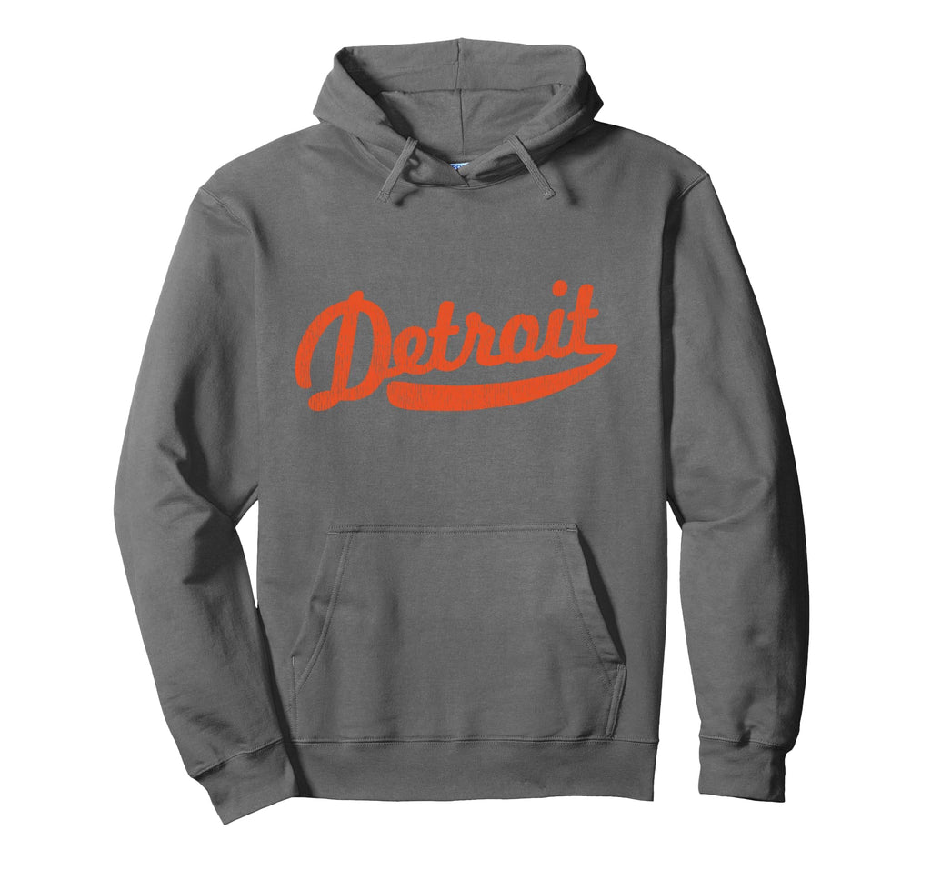 Distressed Detroit Baseball Stuff Detroit Hoodie - Minimalist Print Unisex - T-Shirt, Sweatshirt, Hoodie