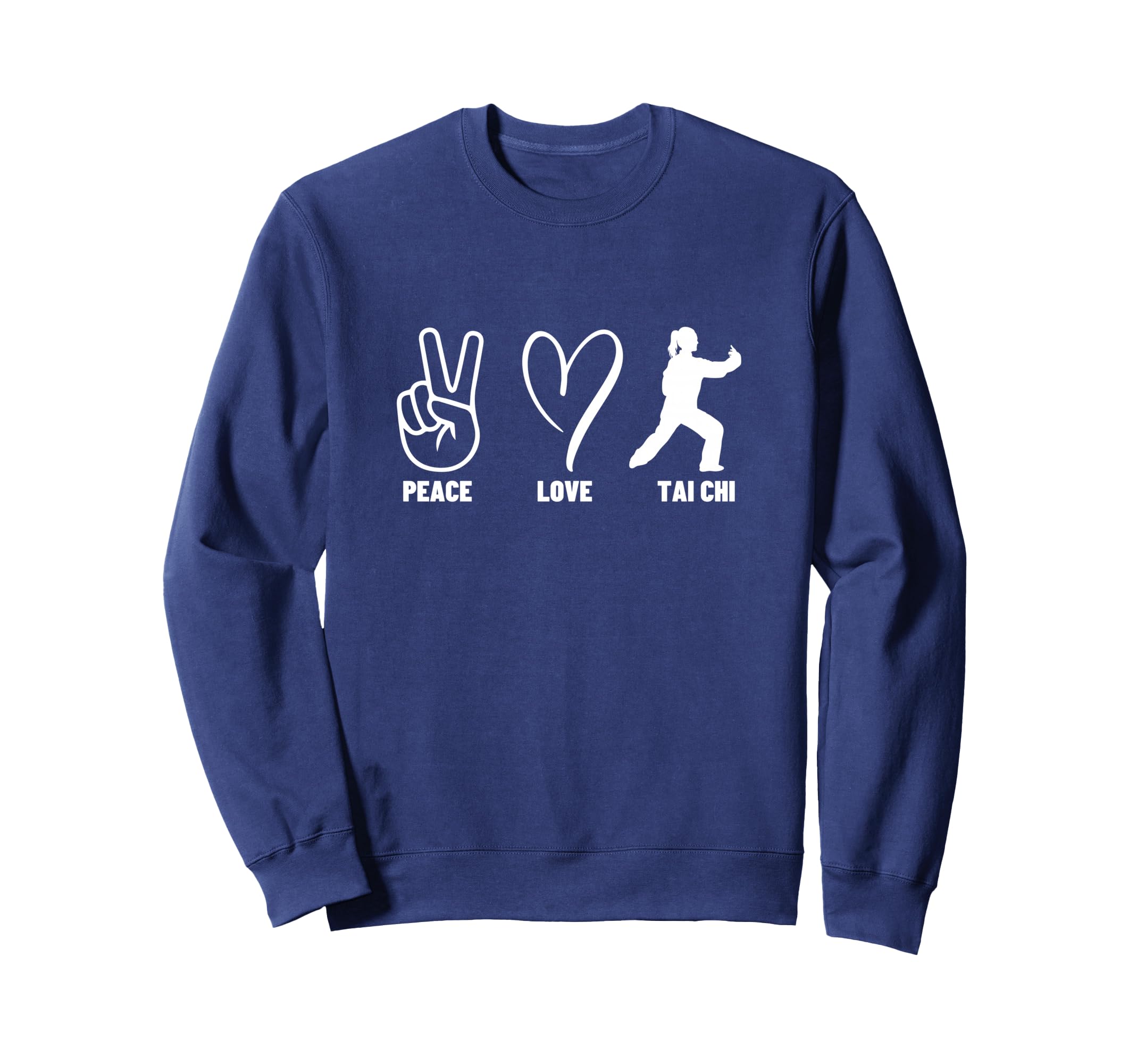 Tai Chi Coach Peace Love Tai Chi Sweatshirt - Minimalist Print Unisex - T-Shirt, Sweatshirt, Hoodie