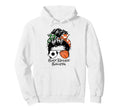 Busy Raising Ballers Messy Bun Womens Hoodie - Graphic Print Unisex - T-Shirt, Sweatshirt, Hoodie
