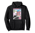 Gaming Axolotl Surfing Kanagawa Wave Hoodie - Aesthetic Graphic Men Women - T-Shirt, Sweatshirt, Hoodie
