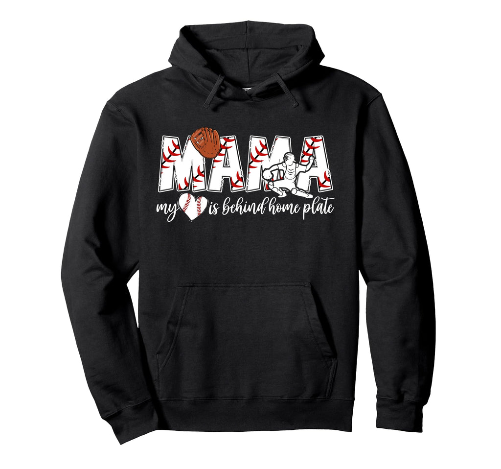 Proud Baseball Catcher Mom Baseball Catcher Hoodie - Unique Graphic Unisex - T-Shirt, Sweatshirt, Hoodie