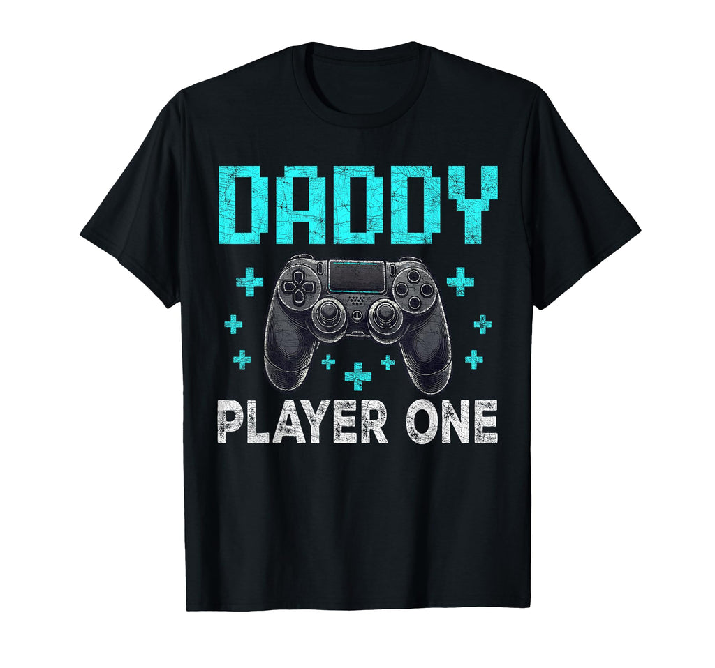 Gamer Dad Fathers Day Daddy Player T-Shirt - Fun Novelty Design for Adults - T-Shirt, Sweatshirt, Hoodie