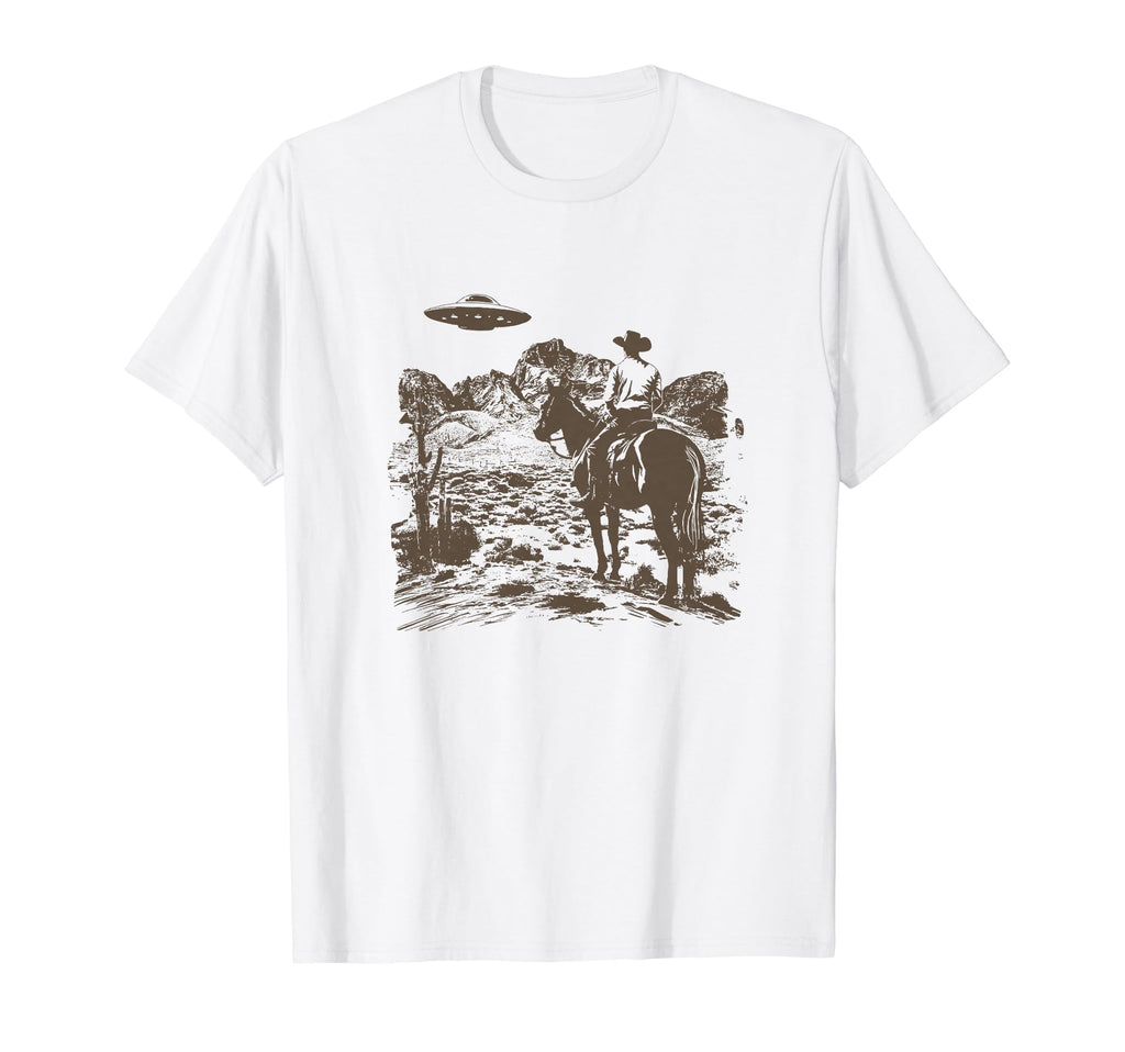 Western Cowboy T-Shirt - Custom Art Print Unisex - T-Shirt, Sweatshirt, Hoodie