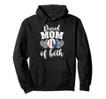Mom Both Proud Volleyball Baseball Mom Hoodie - Trendy Graphic Unisex - T-Shirt, Sweatshirt, Hoodie