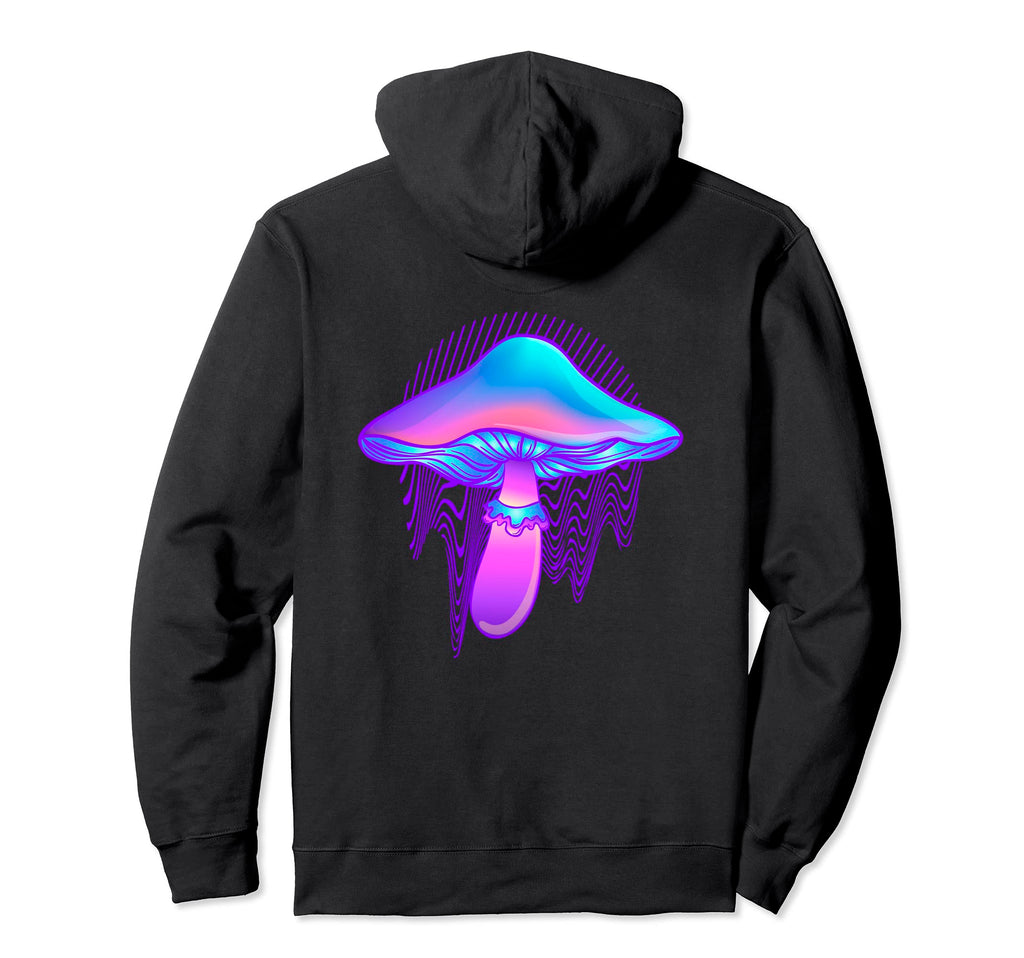 Fungi Vaporwave Aesthetic Mushroom Hoodie - Minimalist Print Men Women - T-Shirt, Sweatshirt, Hoodie