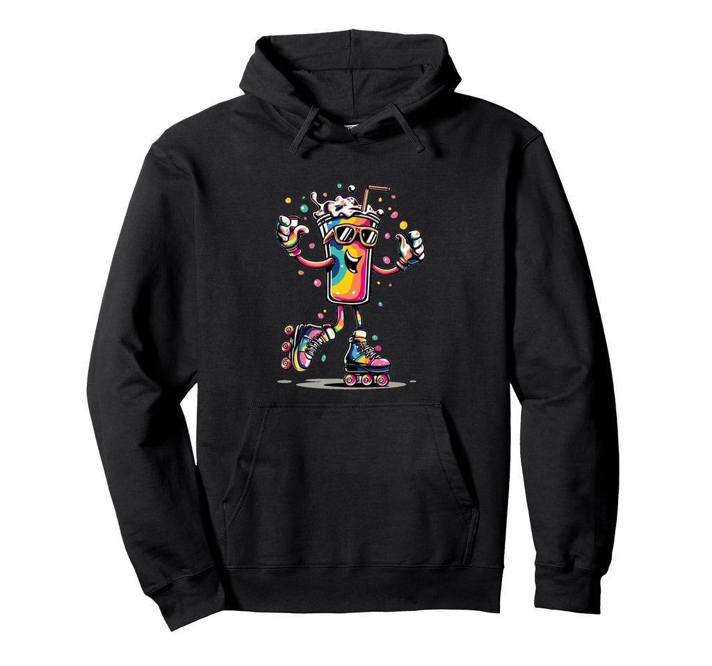 Nice Disco Costume Roller Skates Hoodie - Casual Everyday Wear Men Women - T-Shirt, Sweatshirt, Hoodie