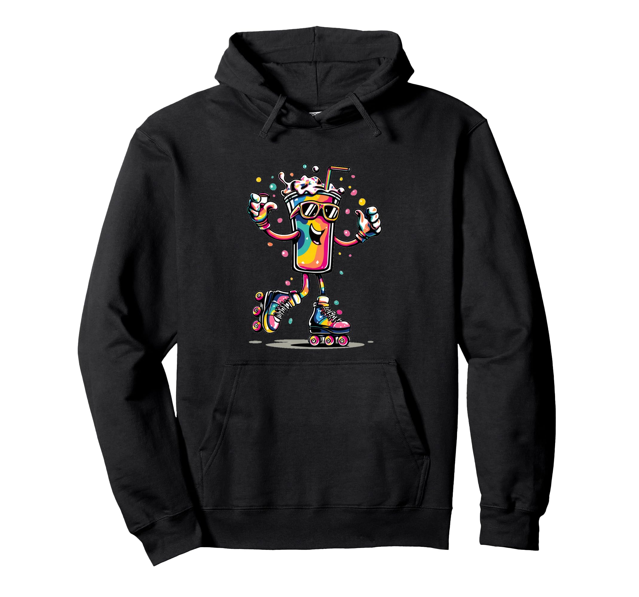 Nice Disco Costume Roller Skates Hoodie - Casual Everyday Wear Men Women - T-Shirt, Sweatshirt, Hoodie