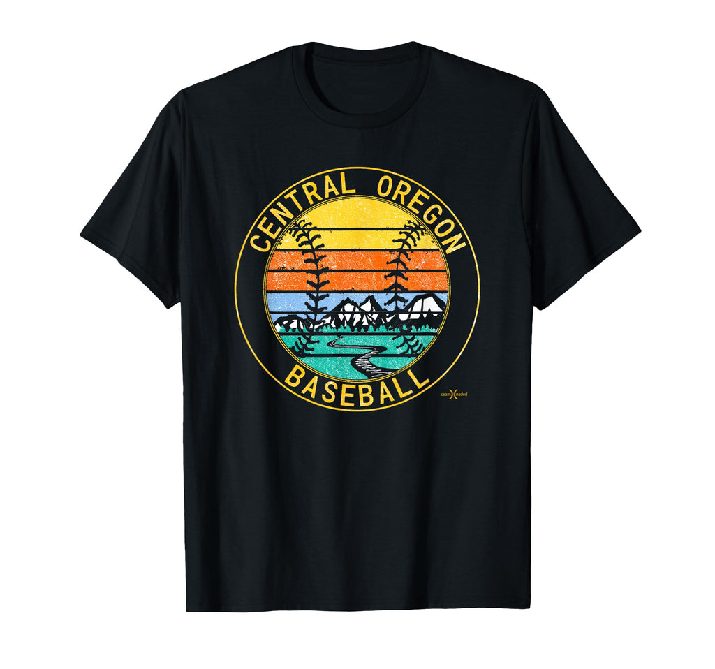 Central Oregon Baseball Sunset Label T-Shirt - Streetwear Style Men Women - T-Shirt, Sweatshirt, Hoodie