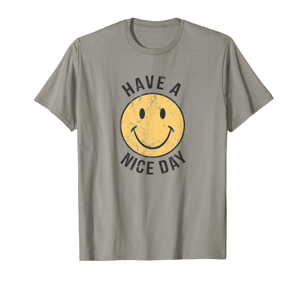 70S Have Nice Day Happy Face T-Shirt - Minimalist Print for Adults - T-Shirt, Sweatshirt, Hoodie