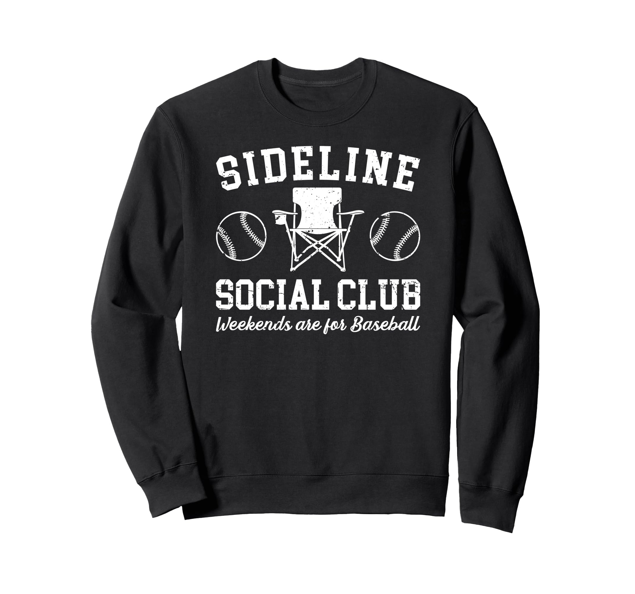 Sideline Social Club Baseball Dad Sweatshirt - Fun Novelty Design Unisex - T-Shirt, Sweatshirt, Hoodie