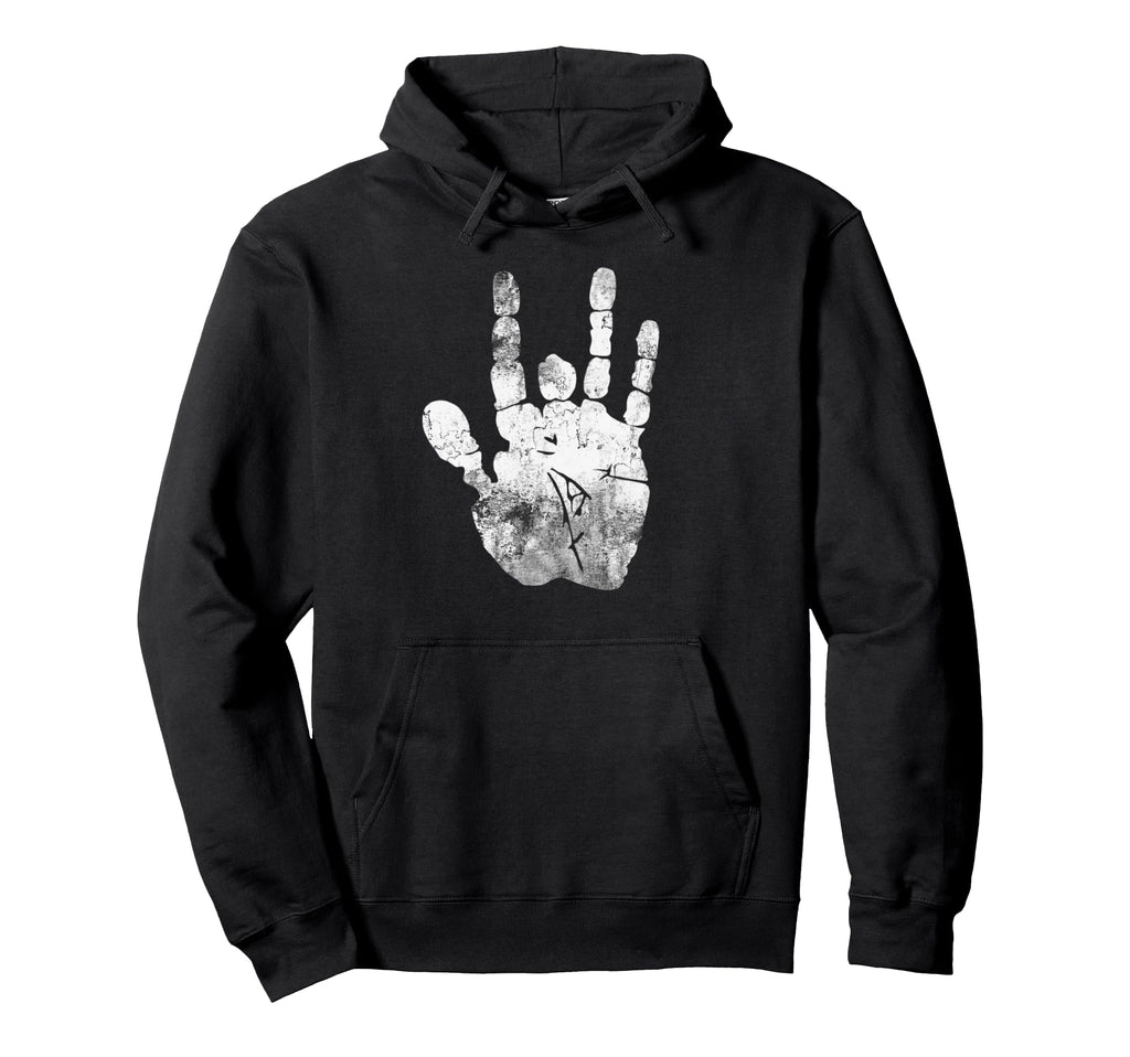 Jerry Distressed Hand Gift Hoodie - Minimalist Print for Adults - T-Shirt, Sweatshirt, Hoodie