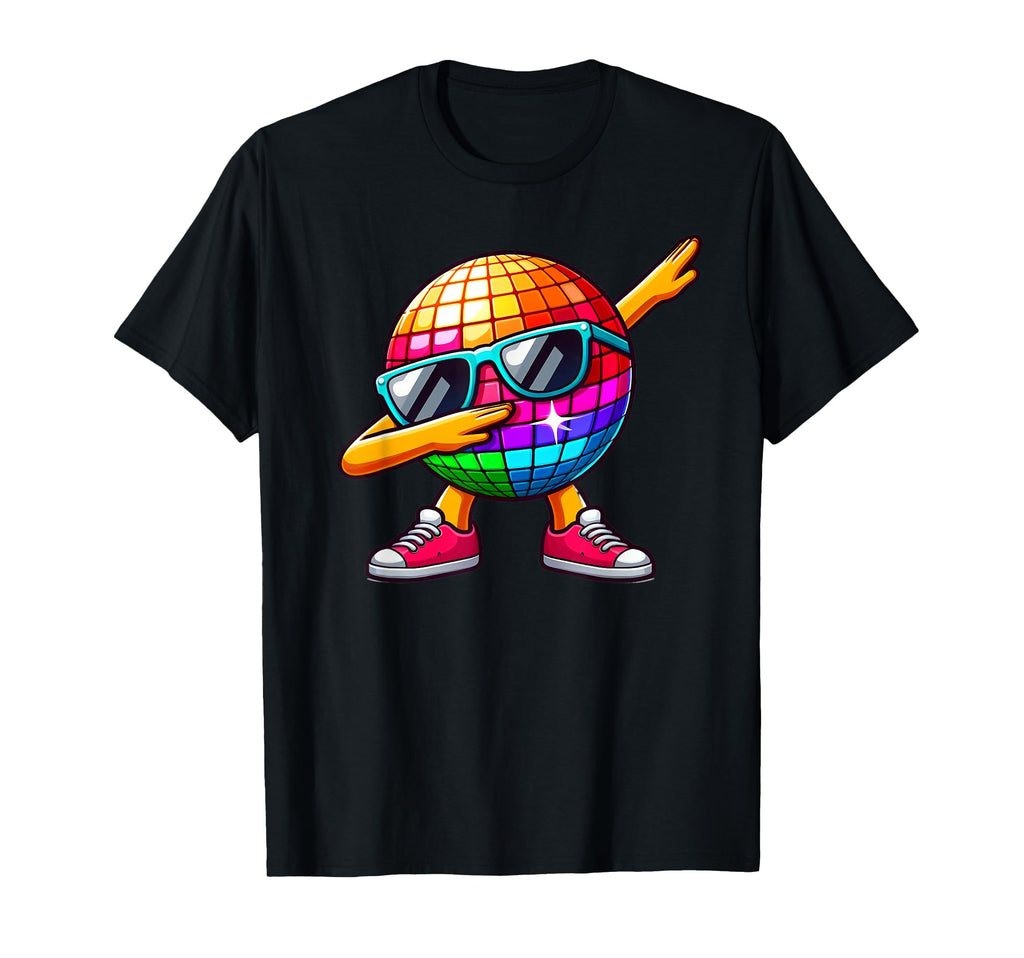 Led 70S Disco Ball Dabbing T-Shirt - Casual Everyday Wear for Adults - T-Shirt, Sweatshirt, Hoodie