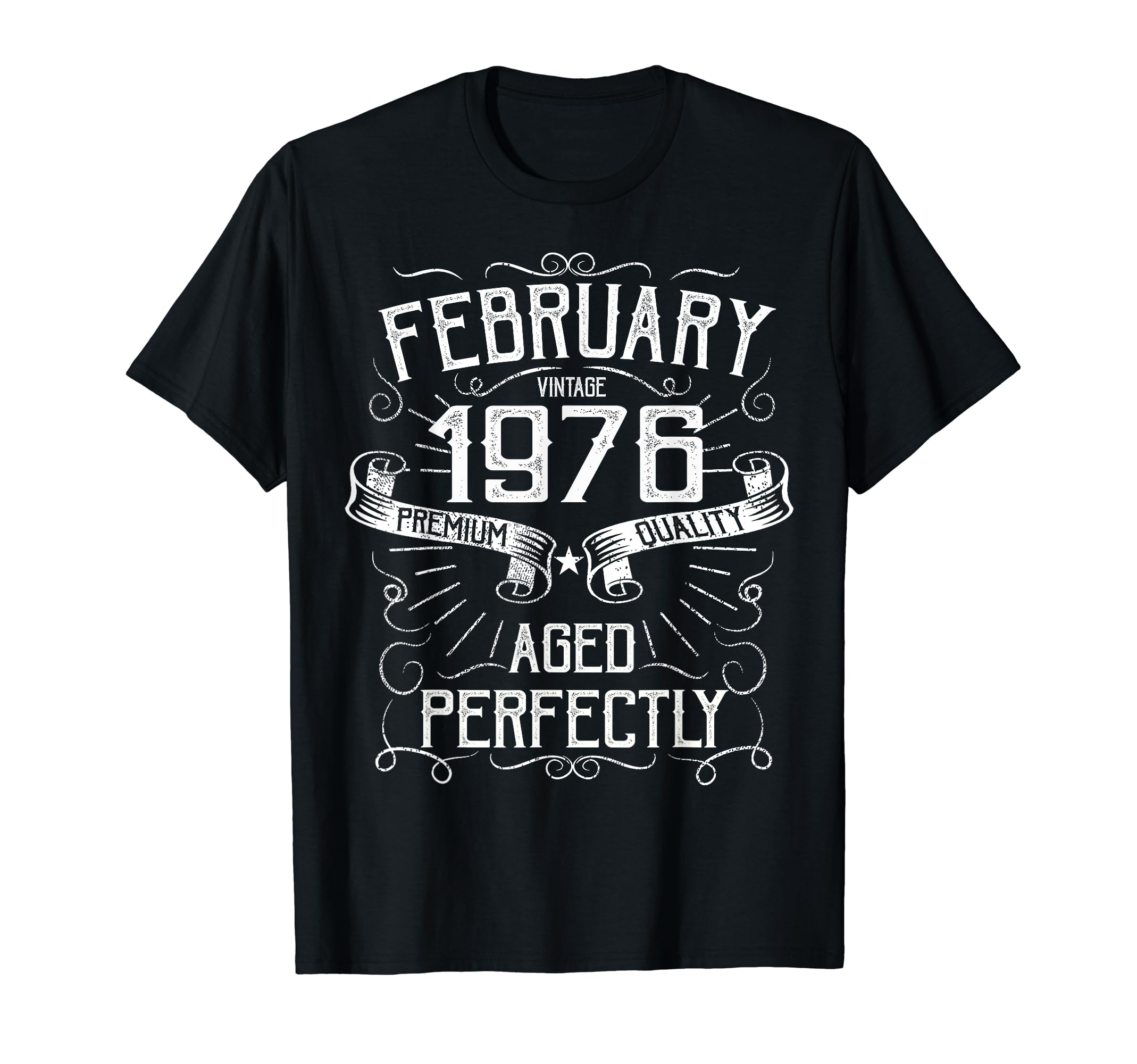 February Made 1976 42Nd Birthday T-Shirt - Aesthetic Graphic for Adults - T-Shirt, Sweatshirt, Hoodie