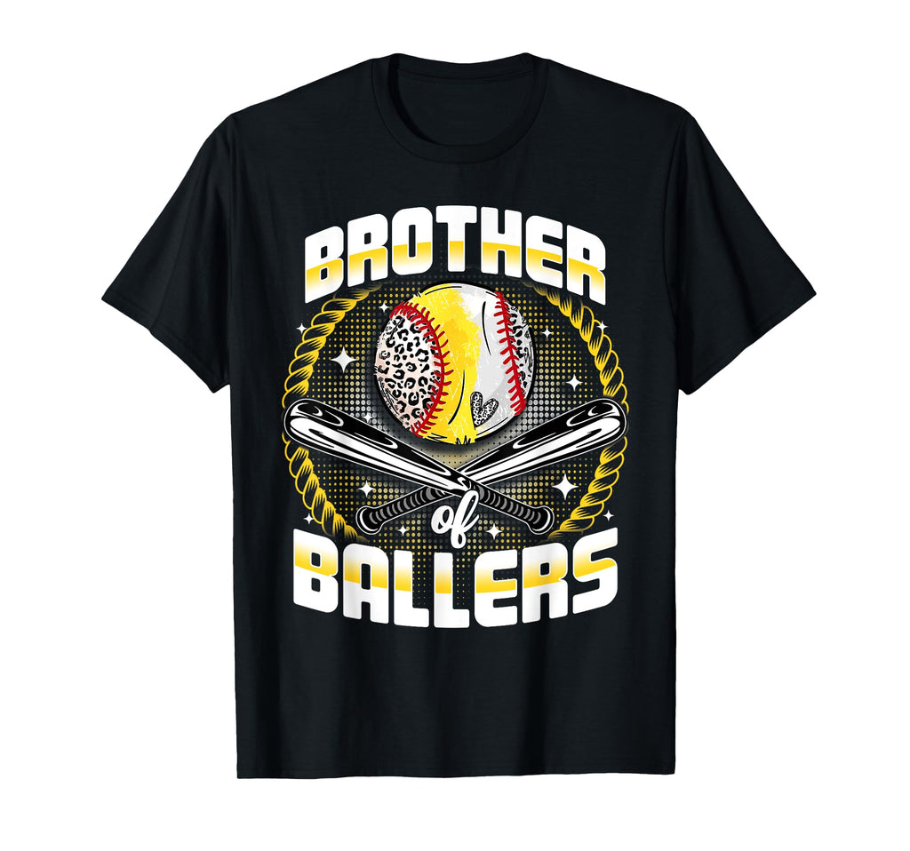Baseball Softball Brother Ballers T-Shirt - Minimalist Print Unisex - T-Shirt, Sweatshirt, Hoodie