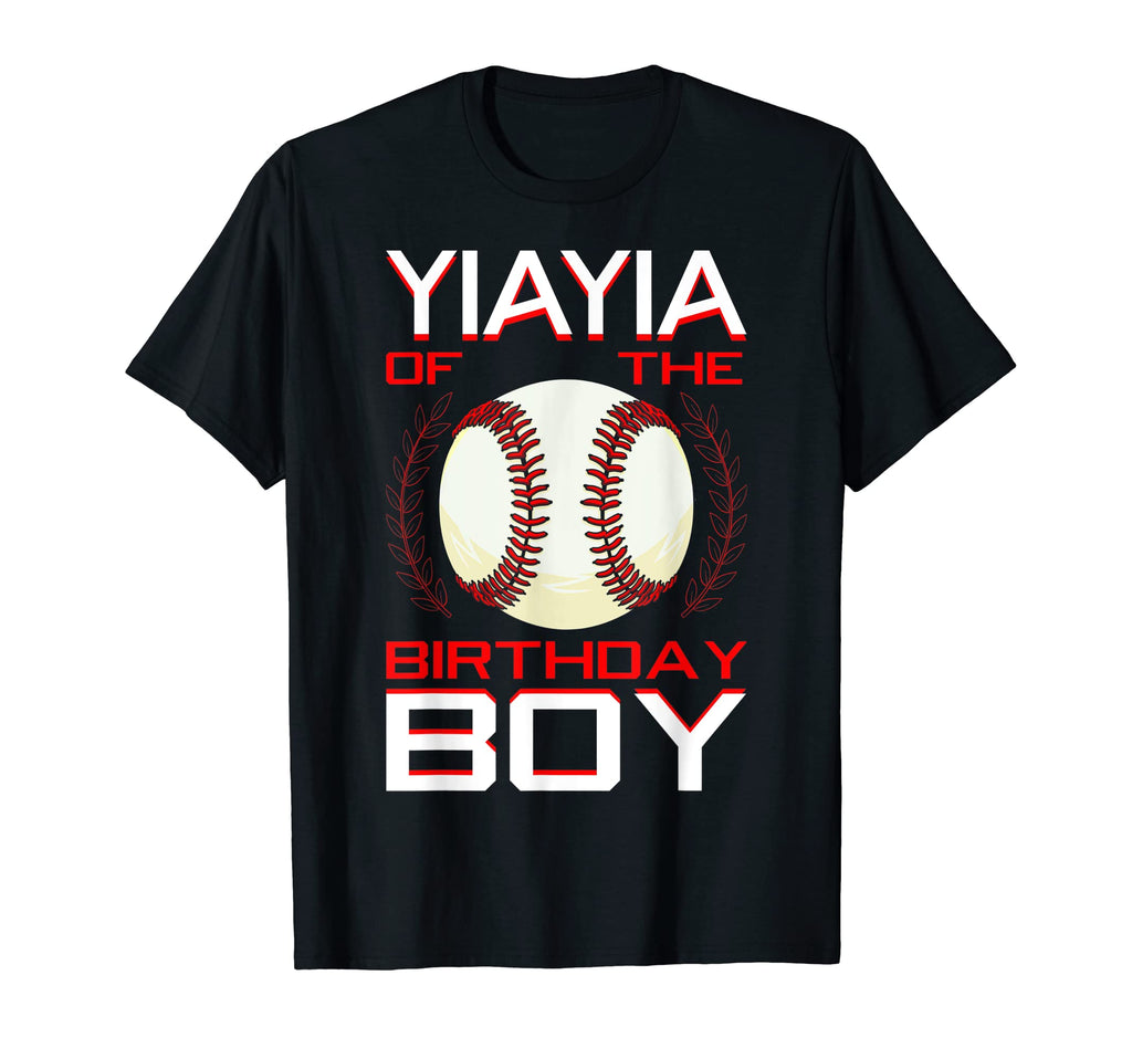 Yiayia Birthday Baseball Theme Bday Party T-Shirt - Custom Art Print Unisex - T-Shirt, Sweatshirt, Hoodie