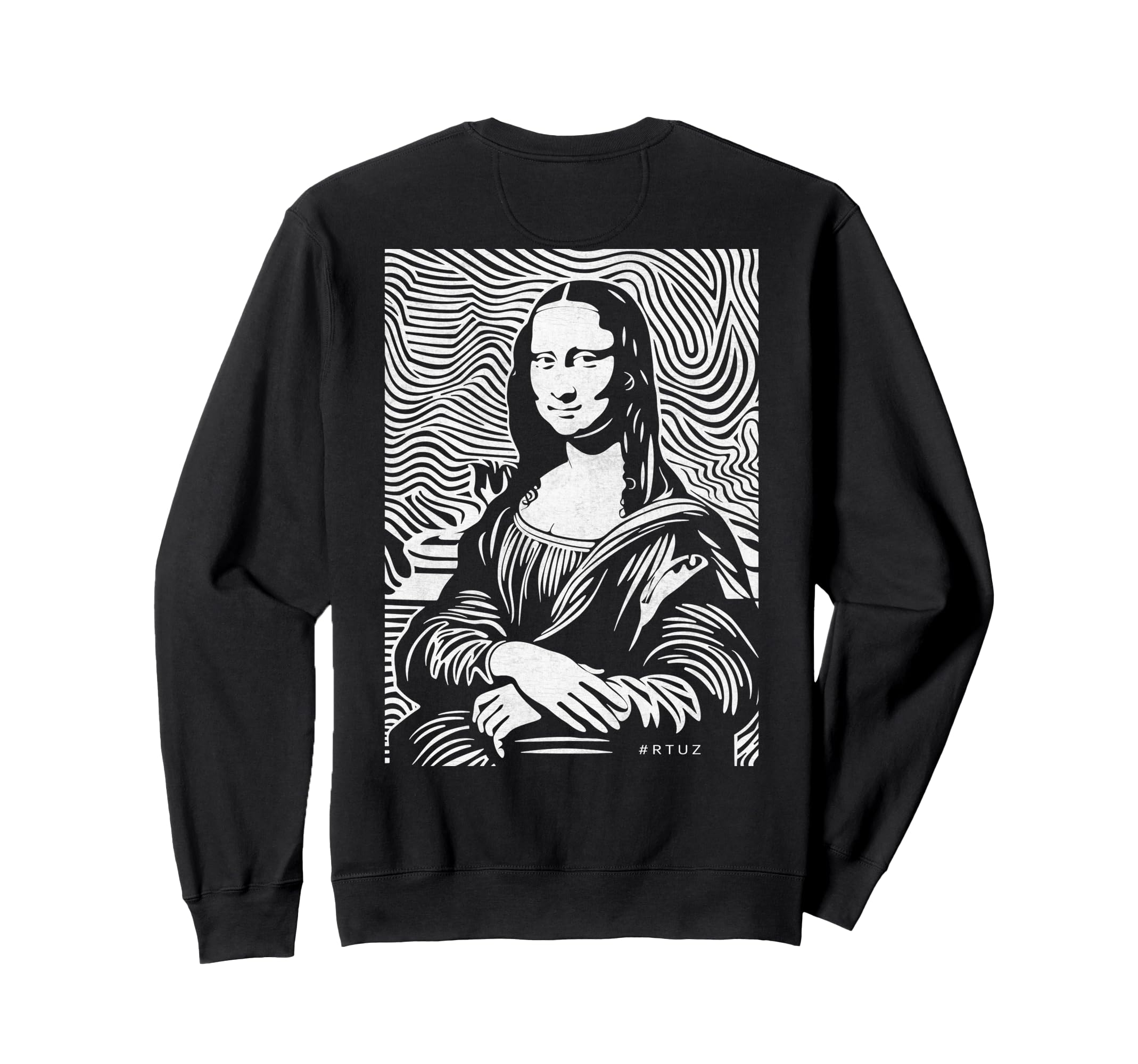 Mona Lisa Art Y2K Back Streetwear Sweatshirt - Aesthetic Graphic Men Women - T-Shirt, Sweatshirt, Hoodie