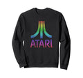 Atari Distressed Mt Fuji Rainbow Sweatshirt - Novelty Apparel Men Women - T-Shirt, Sweatshirt, Hoodie