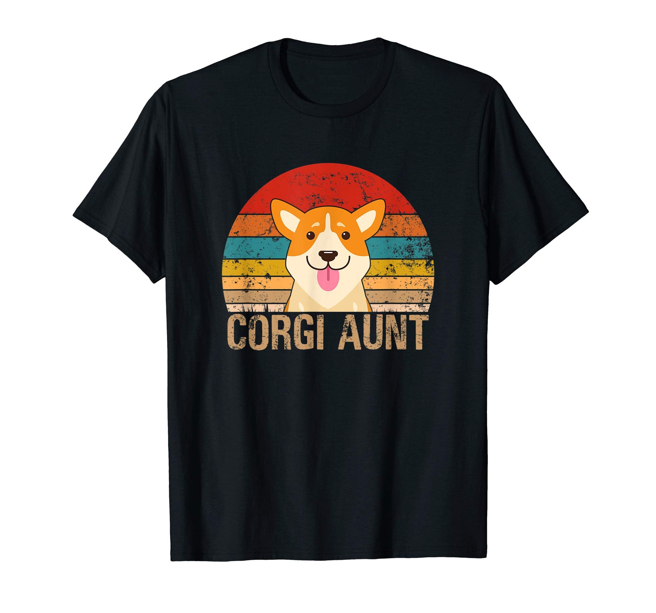 Corgi Aunt Sunset Corgi Lovers T-Shirt - Trendy Graphic Unisex - T-Shirt, Sweatshirt, Hoodie