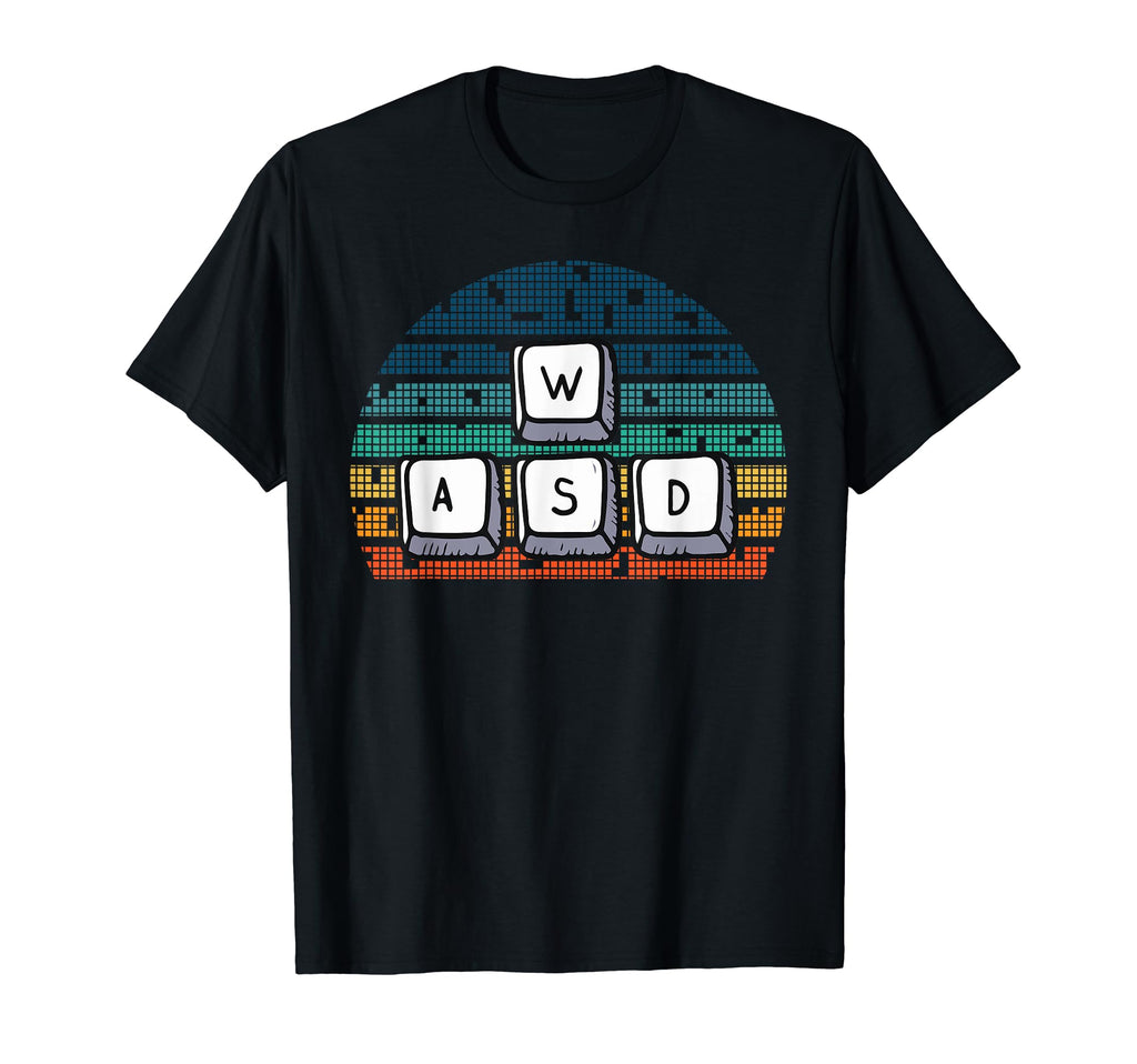 W S D Keyboard Pc Gaming Gamer Player T-Shirt - Graphic Print for Adults - T-Shirt, Sweatshirt, Hoodie