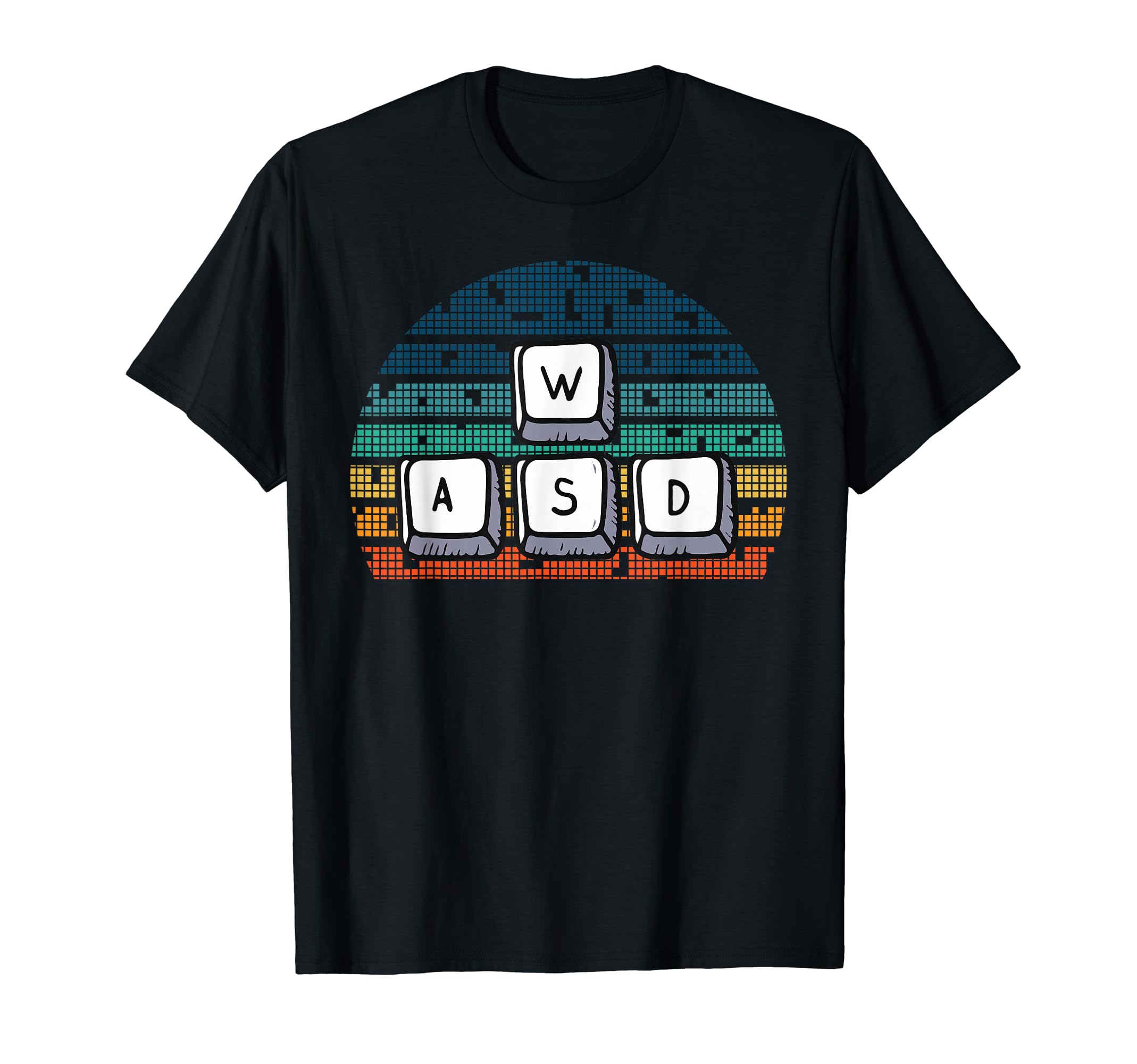 W S D Keyboard Pc Gaming Gamer Player T-Shirt - Graphic Print for Adults - T-Shirt, Sweatshirt, Hoodie